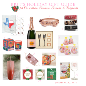HOLIDAY GIFT GUIDE for coworkers,teachers