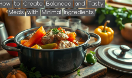 How to Create Balanced and Tasty Meals with Minimal Ingredients