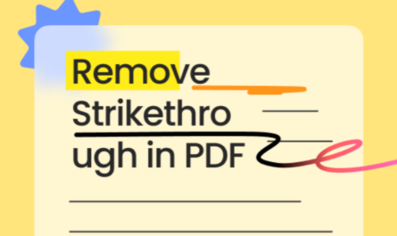 Remove Strike-through in PDFs