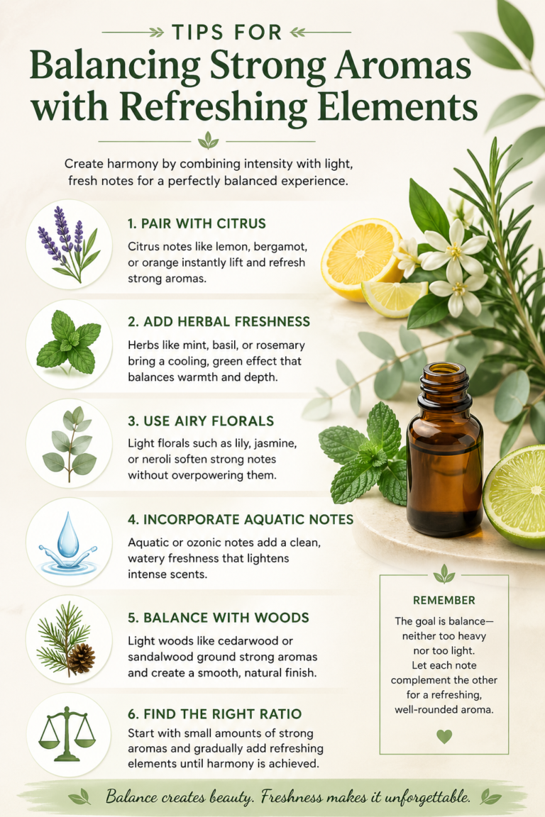 Tips for Balancing Strong Aromas with Refreshing Elements